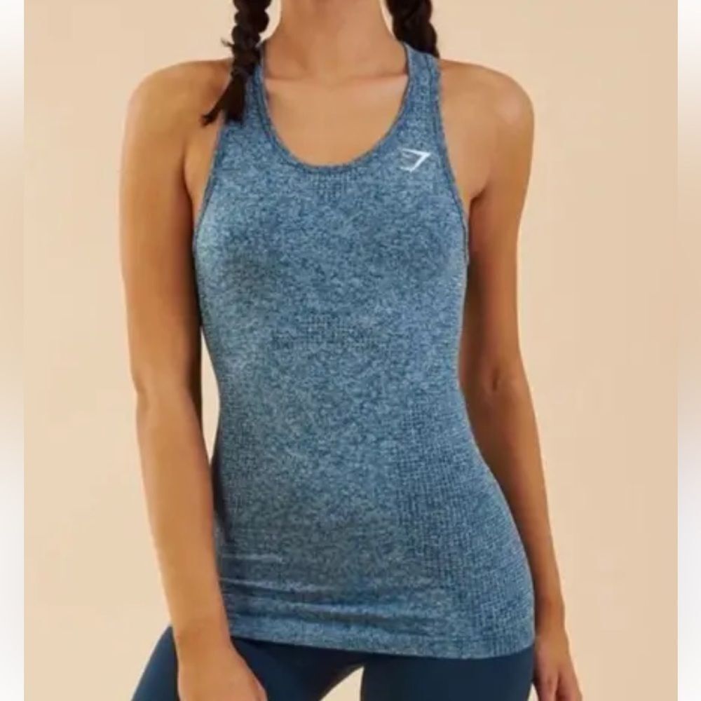 Gymshark Vital Seamless Tank Deep Teal Women’s Medium Athletic